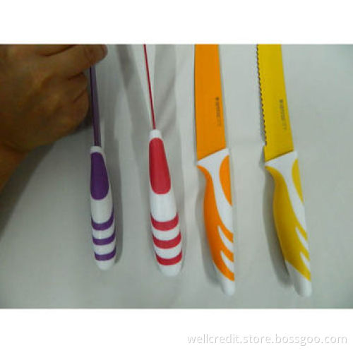 Good-quality 8pcs/set Color Non-stick Knife Set with Magnet Box